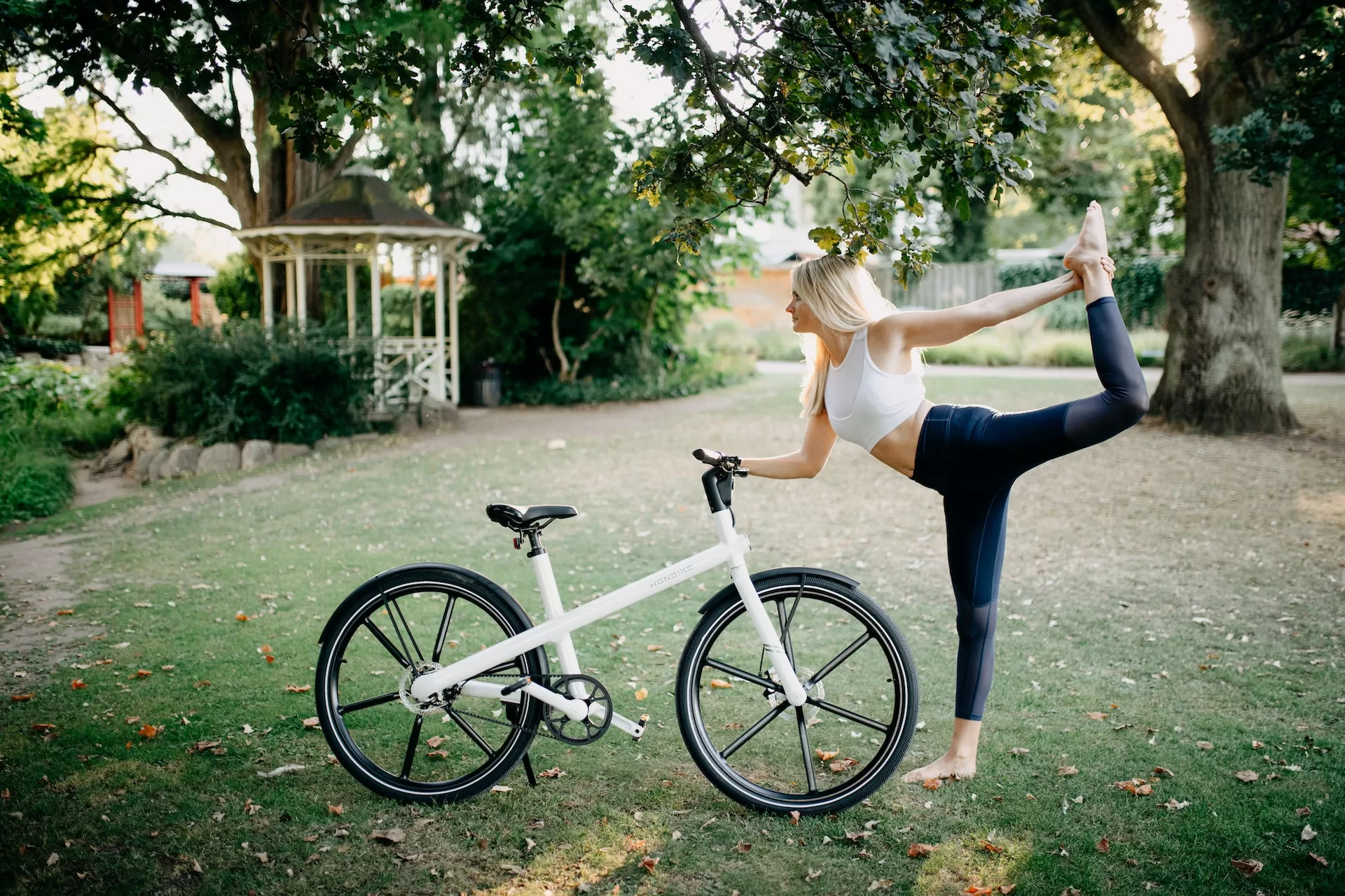 Photo by HonBike: Yoga and Cycling