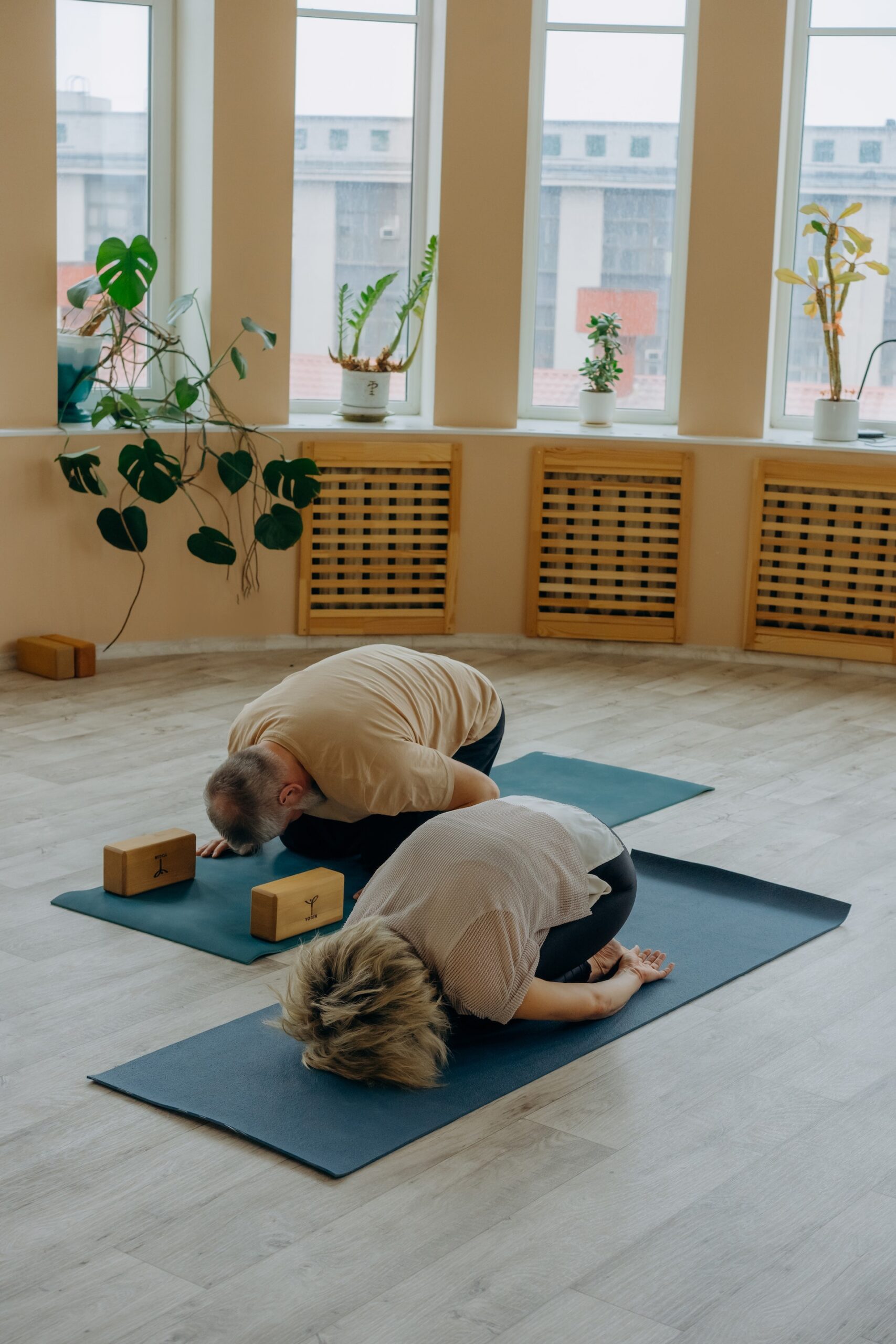 Photo by Mikhail Nilov: Balasana (Child's pose)